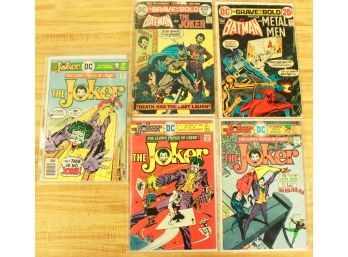 Lot Of 5 DC The Joker And The Brave And The Bold Batman Comic Books  (no #)