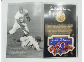 Jackie Robinson Memorabilia And Album Of Card Sleeves (0461)