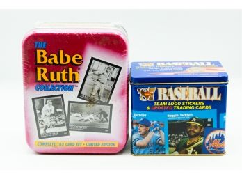 Limited Edition Babe Ruth Collection Sealed - Tin Of Assorted Baseball Cards  (0442)