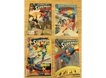4 DC The Adventure Of Super Man Comic Books (0532)