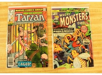 2 Marvel Comics Group Comic Books - Tarzan & Where Monsters Dwell (0528)