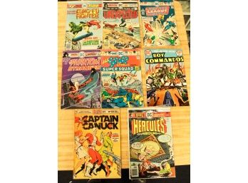 8 DC Comic Books - Kung Fu Fighter, Unexpected, Justice League America, Phantom Stranger, Boy Commander,(0526)