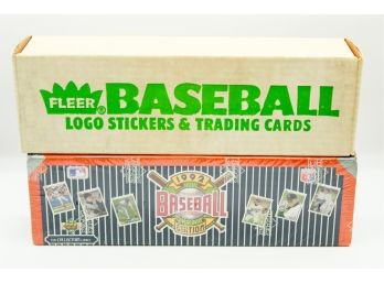 Sealed Upper Deck 1992 Complete Set 800 Cards   Fleer Badeball Logo Stickers & Trading Cards  (0447)