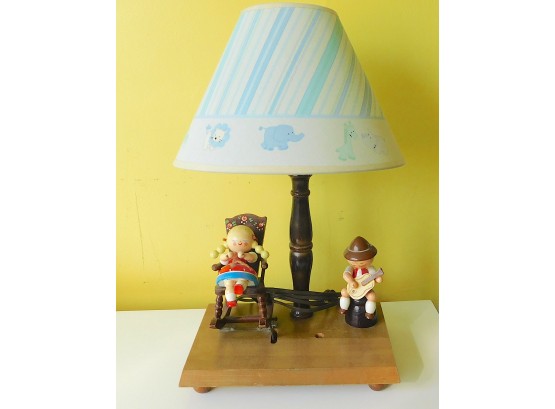 Wooden Figurine Table Lamp (4235)