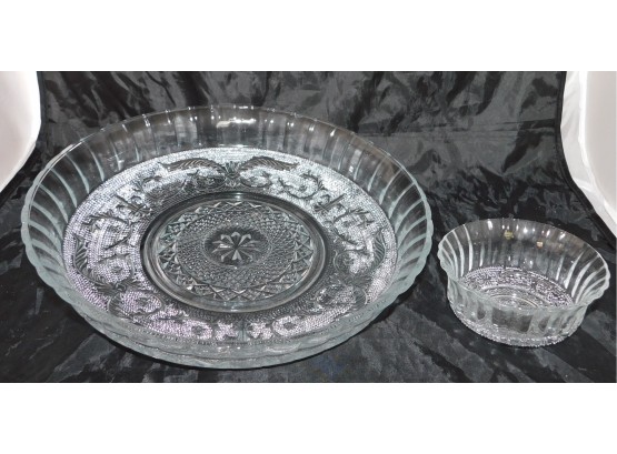 Crystal Serving Bowl & Candy Dish, In Box (4200)