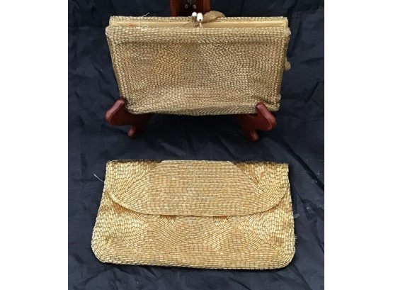 Pair Of Magid Gold Clutches (4465)