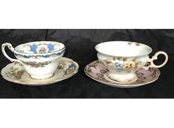 Pair Of Foley Bone China Cup & Saucer, 2 (4571)