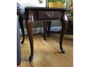 Queen Ann Style End Table With Draw(4505)