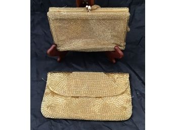 Pair Of Magid Gold Clutches (4465)
