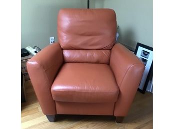 Stylish Orange Leather Recliner Chair (4501)t