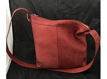 Coach Shoulder Red Leather Purse Serial #F25-9188 (4460)