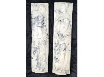 Soapstone Wall Decor, 2 Wall Plaques (4470)