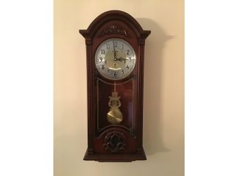 Rare Hourly Sound Rhythm Grandfather Wall Clock With Pendulum  - 1439