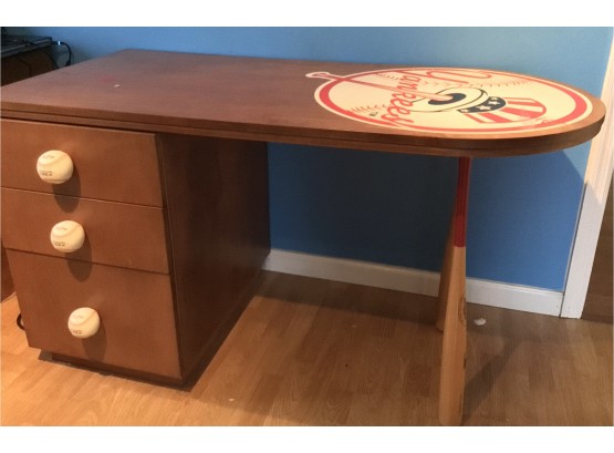 Custom Made Yankees Children's Desk 55' X 26' X 30' (0915)