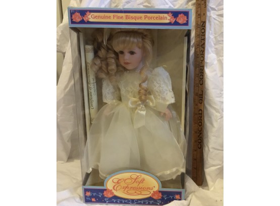 Soft Expressions Genuine Fine Bisque Porcelain Doll (0941)
