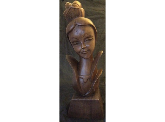 Female Wooden Bust (0998)