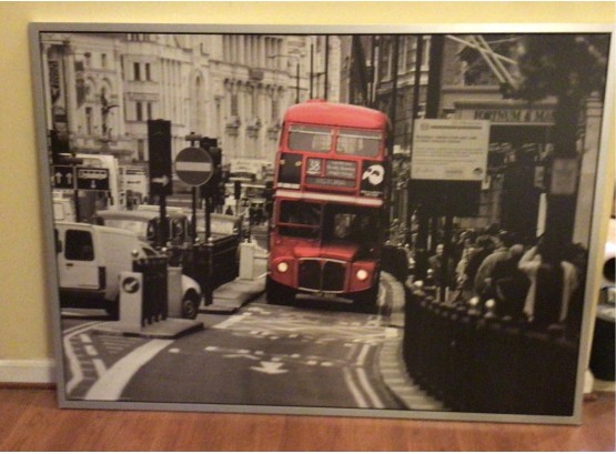 Travia London On Canvas From Ikea General Routemaster Bus  55' X 35' (1670)