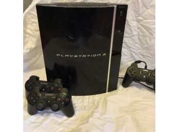 PlayStation 3 With 2 Dual-Shock Sony Controllers And 1 Nyko Controller (0925)