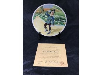 Knowles Collectors Plate 'If I Only Had A Brain' 9' Diameter (G015)
