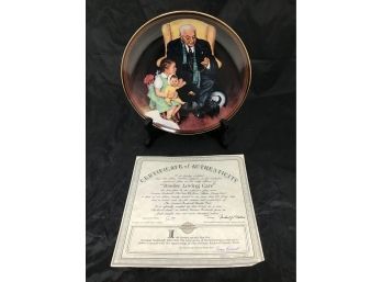 Knowles Collectors Plate 'tender Loving Care' 9' Diameter (G012)