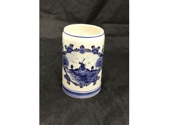 Delft Blue Hand Painted Mug Made In Holland (G021)