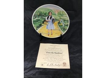 Knowles Collectors Plate 'Over The Rainbow' 9' Diameter (G016)