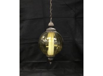 Brown Globe Hanging Lamp With 16' Cord (R158)