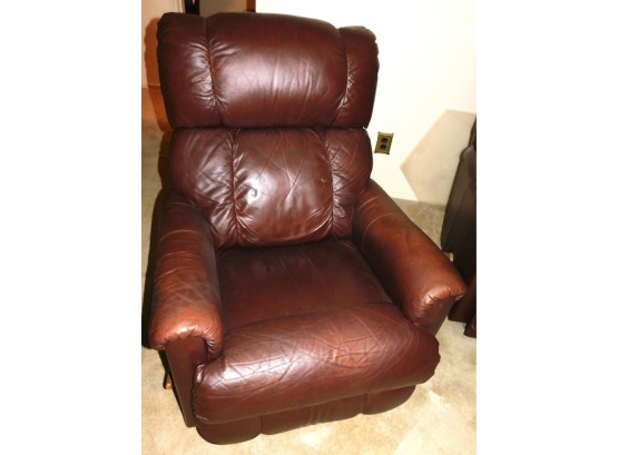 Comfortable Soft Leather La-Z-Boy  Recliner Chair (w3189)