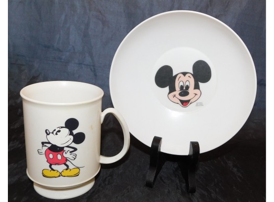 Walt Disney Productions Micky Plate & Minnie Mug (w3212)