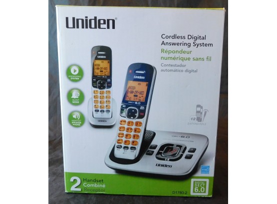Uniden Cordless Digital Answering System Model D1780 New In Box (w3236)