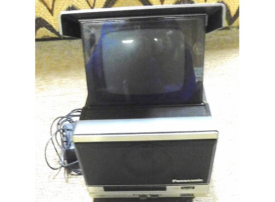 Vintage Portable Panasonic Mini TV Model # TRG-535T (R202)
