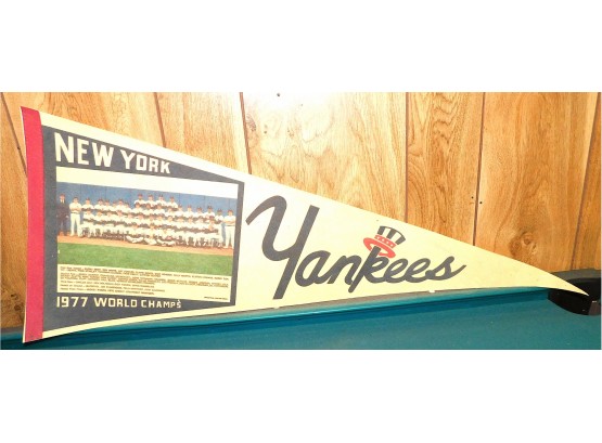 New York Yankees 1977 World Champ's Pennant (W4960)