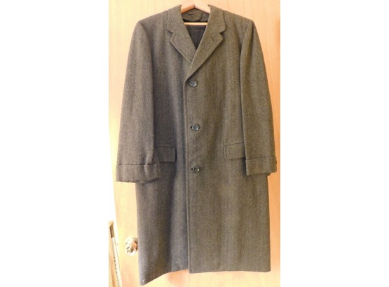 Mens Leeds Club Tailored For Abraham & Straus Grey Coat (w183)
