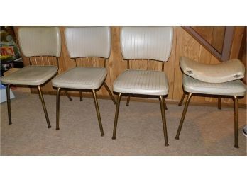 Set Of Retro Dinette Chairs, 4 Chairs (W191)