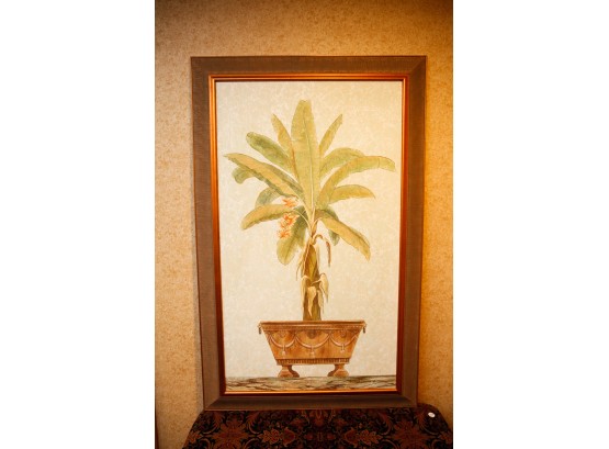 58 X 36 Signed  Framed Palm Tree Canvas (2764)