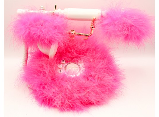 Fun Pink Fluffy Telephone (2902)