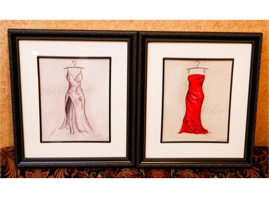 2 Signed Couture Prints 15 X 13  (2755)