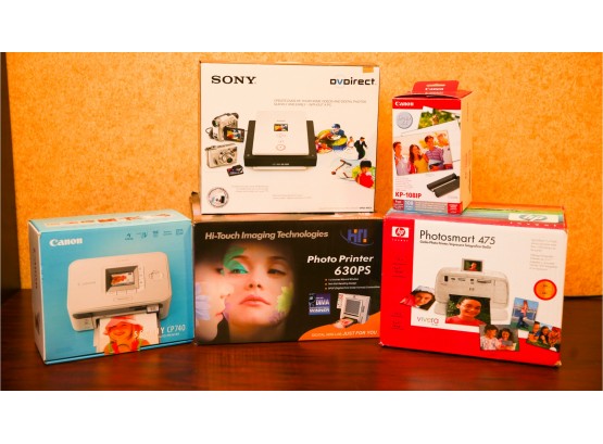 Lot Of Photo Printers - Canon Selphy CP740, Sony DVDirect, Photo Printer 630PS, HP Photosmart 475(2909)