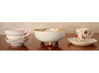 Tuscan Fine English Bone Chine - Schumann Germany - Prussia Royal Rudolstaot Tea Cups And Bowls (2811)