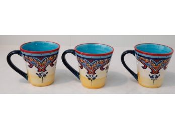 3 'Euro Ceramic' Coffee Mugs (2861)