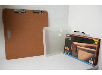 Large Clip Board With 2 Expanding Wallets (2729)