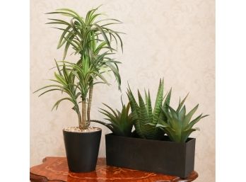 2 Charming Faux Plants In Pot (2938)
