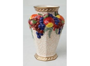 Beautiful Ceramic Vase - Fitz & Floyd Classics - Damage Photographed  (2728)