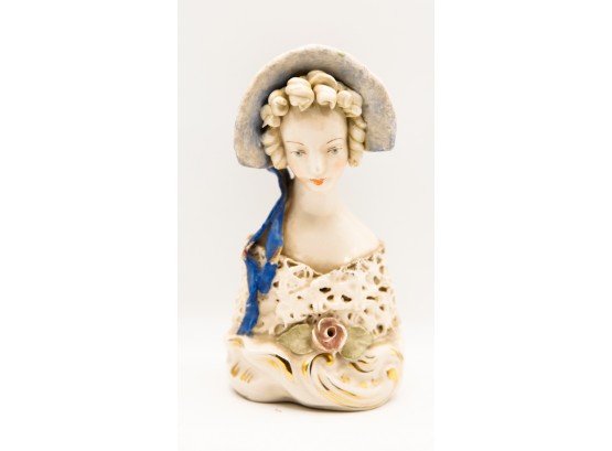 Vintage 1940s Cordeycybis Porcelain Bust Figurine (0116)