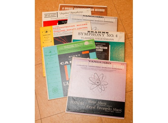 Lot Of 7 Vanguard Records - Unique Demonstration Records Included (0185)