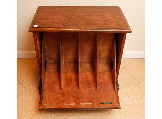 Fabulous Mid Century Modern Storage Cabinet Side Table ~ Record Holder  Records Not Included (0065)