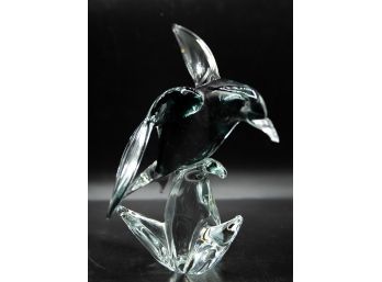 Stunning Humming Bird Handblown Glass Sculpture  (2977)