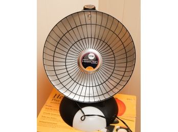 Pesto Heat Dish Plus Footlight - Item No. 284457- Parabolic Electric Heater In Original Box  (0190)