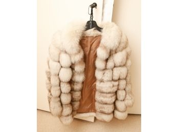 Vintage Stylish Fox Fur Jacket  Coat -   Medium (0207)