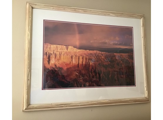 Vibrant 'arizona Sunset' Framed Print (g220)